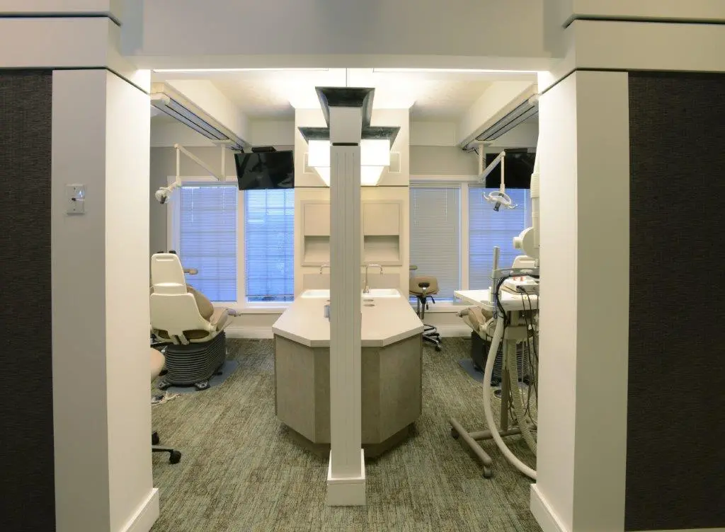 Exam room looking into the room